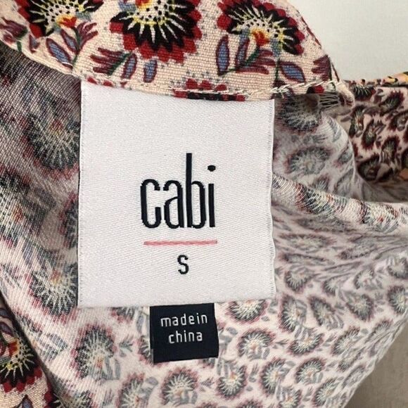 CAbi Womens Poet Patchwork Open Front Waist Tie Kimono Jacket Dress Boho Small - Picture 6 of 10